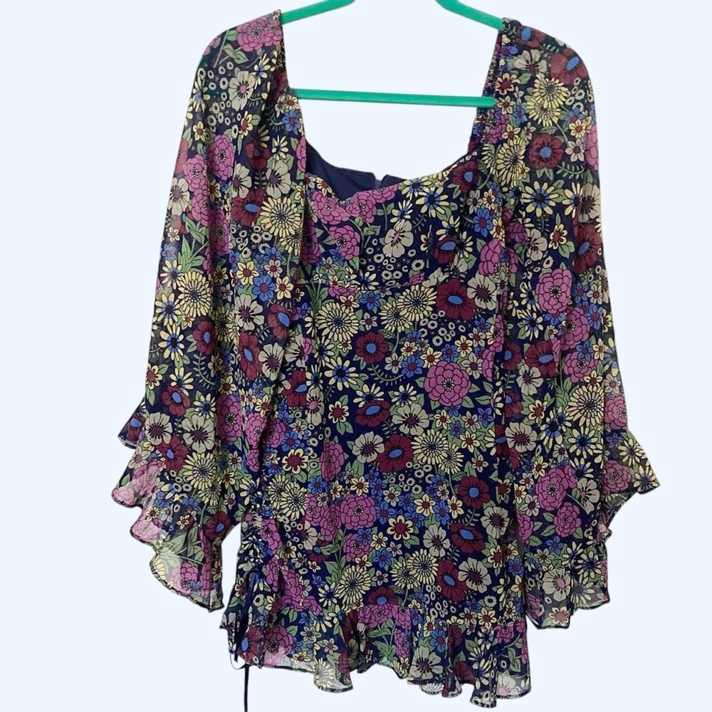 Psychedelic floral dress